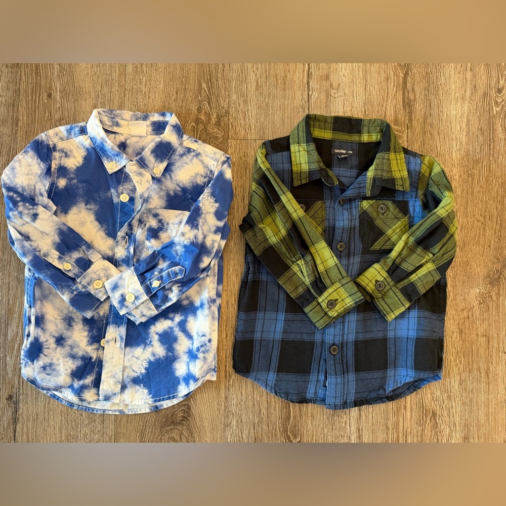NWOT- Toddler Boy 18-24M Baby Gap button down shirts